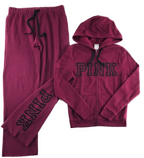 Victorias Secret Pink Hoodie And Sweat Pants Set Small