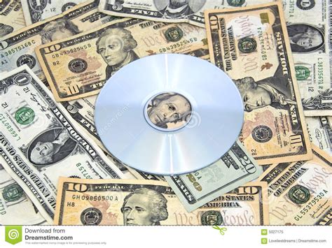 Every time a record label pressed a cd with your song on it, a mechanical royalty was paid out to the publisher or copyright administrator. Cd-rom on pile of cash stock image. Image of dollars, money - 5027175