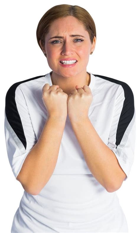 108 Female Front View Nervous White Background Stock Photos Free
