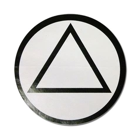 Circle Triangle Sticker Alcoholics Anonymous Cleveland