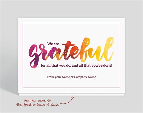 Grateful Thank You Card 1028554 The Gallery Collection