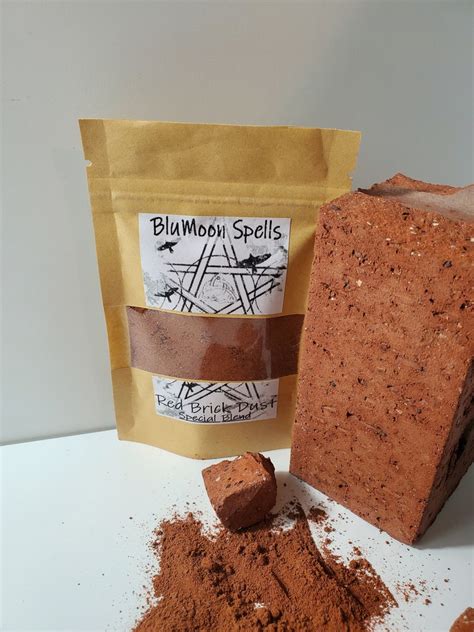 Red Brick Dust Protection Brick Dust Witchcraft Wiccan Etsy