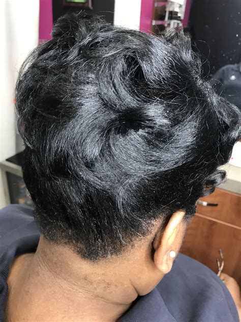 Updo Silk Press On Natural Hair By Hairstylist Latoya Jones At L