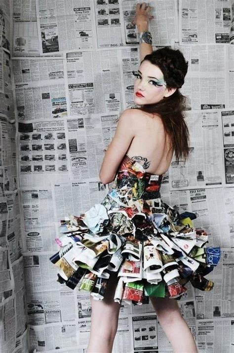 Her Trashion For Fashion Recycled Dress Fashion Trashion
