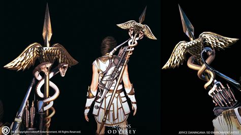 Hermes Staff Assassin S Creed Odyssey Jeryce Dianingana Assassins