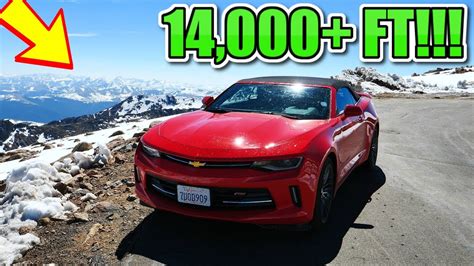 2017 Camaro Vs The Highest Paved Road In North America Mount Evans