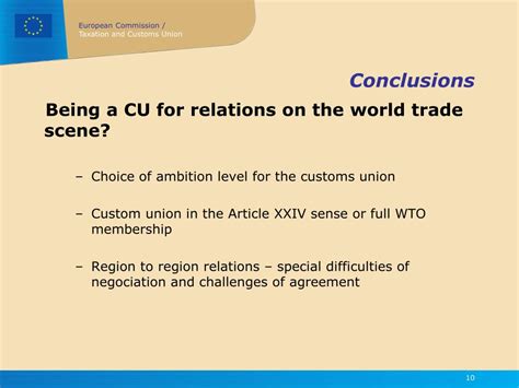 Ppt The Eu Customs Union From Regional Economic Integration