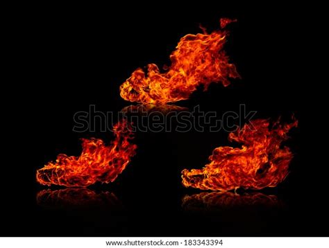 High Resolution Fire Collection Isolated On Stock Photo 183343394
