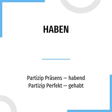 Conjugation Haben 🔸 German Verb In All Tenses And Forms Conjugate In