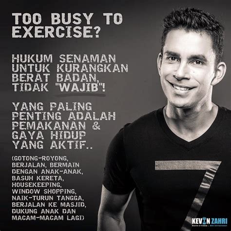 It is never about starving yourself or undergoing a strict diet. Too Busy To Exercise ? - Kevin Zahri - - Ira Mommy Si Kembar