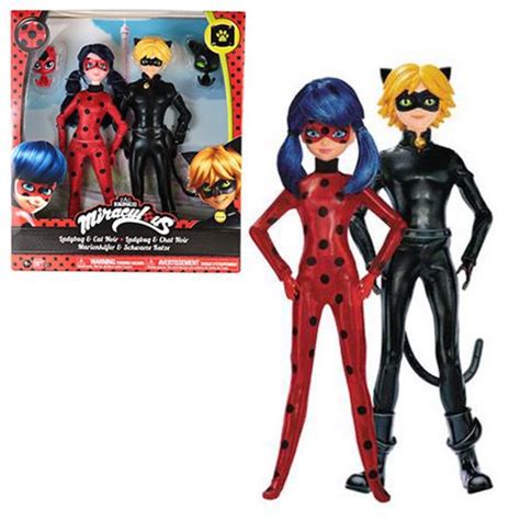 Miraculous Mission Accomplished Ladybug And Cat Noir Doll Playset