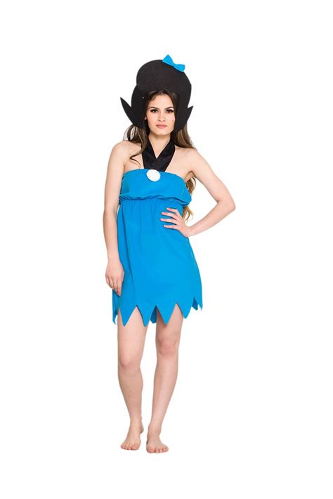 Ht Ladies Betty Rubble The Flintstones Costume Fancy Dress