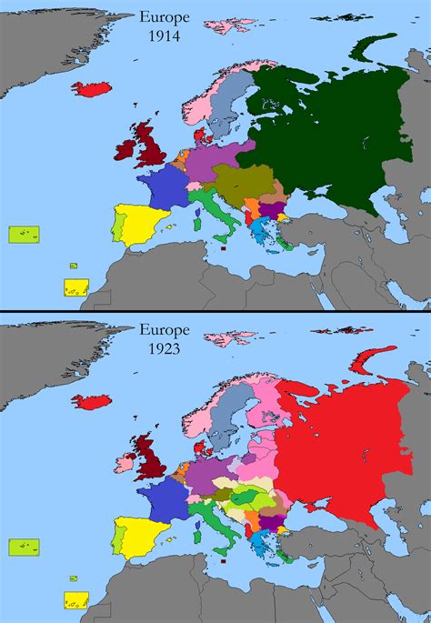European Territorial Changes After World War 1 Maps On The Web