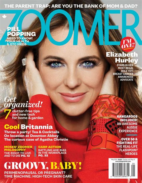 Elizabeth Hurley Zoomer Magazine May 2015 Issue Celebmafia