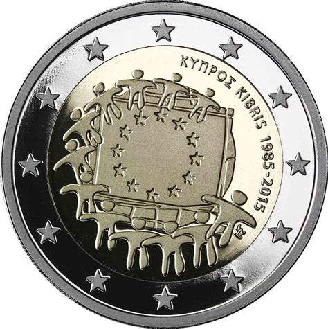 Zypern 2 Euro 2015 Europaflagge Gedenkmünze Polierte Platte Im Etui Ebay