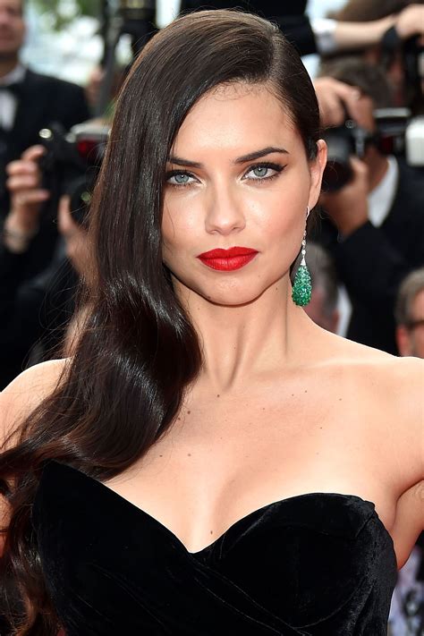 The Best Beauty Looks At The Cannes Film Festival Adriana Lima Hair