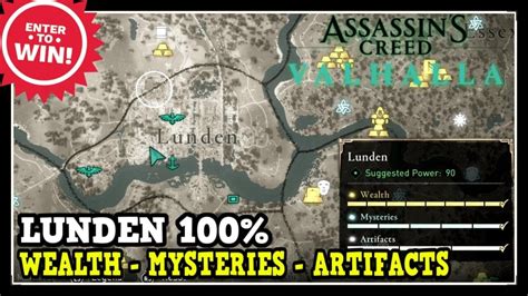 Assassin S Creed Valhalla Lunden All Collectibles Wealth Mysteries