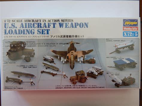 172 Scale Hasegawa Us Aircraft Weapon Loading Set Etsy