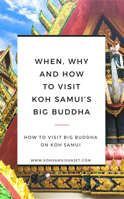 The variety of rooms on offer are connected by small paved pathways leading through the gardens to the restaurant, bar 15 best cities to visit in thailand. Big Buddha Koh Samui: When, Why and How to Visit Big ...