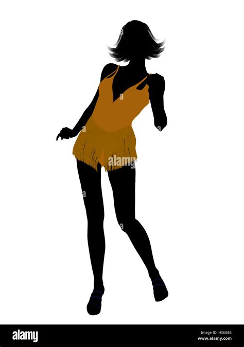 Female Showgirl Silhouette Stock Photo Alamy