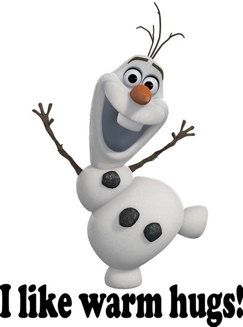 Disney Frozen Olaf I Like Warm Hugs Iron On Transfer Disney Frozen