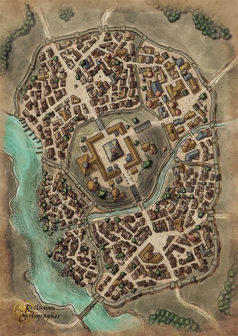 Fantasy City Map Fantasy World Map Fantasy Town Fantasy Castle