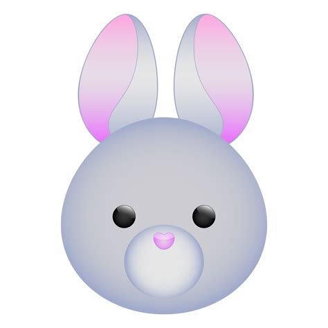 Cute Cartoon White Rabbit Head 26911282 Png