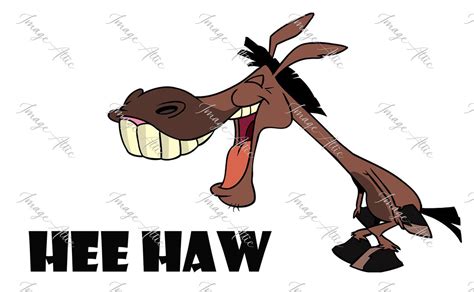 Hee Haw Donkey Waterslide Decal Clear Ready To Use Laser Printed
