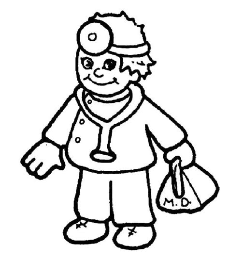 Use the download button to see the full image of. Cartoon Hospital Doctor Coloring Pages : Bulk Color in ...