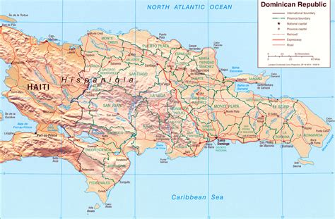 Mapa Da República Dominicana Capital Santo Domingo