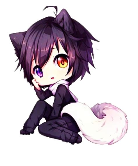 Chibi Dog Animeboy Boy Anime Cute Colorful Handpainted