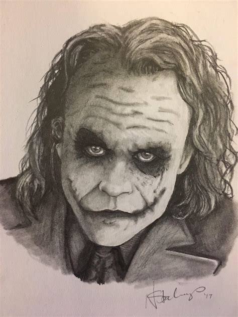 Dark Knight Joker Pencil Drawing Easy One Of His Greatest Moments Came As He Performed A Trick