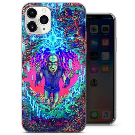 Psychedelic Trippy Phone Case Fit For Iphone 12 Pro Iphone 11 Etsy
