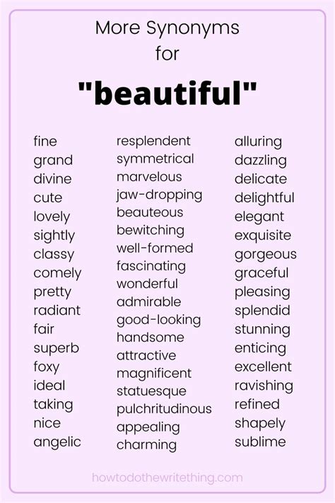 More Synonyms For Beautiful Writing Tips In 2020 Book Writing