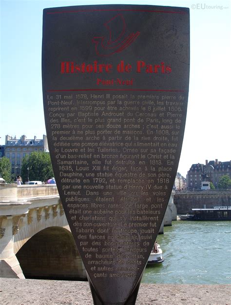 Dotted Throughout Paris Are Historical Informational Plaques This One