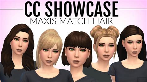 The Sims 4 Maxis Match Cc Showcase Ombre Hair 2 Cuitan