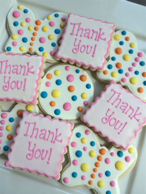 Thank You Cookie T Decorated Sugar Cookies Sugar Cookies