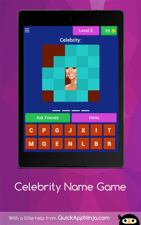 celebrity name game quiz appstore for android