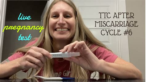 Live Pregnancy Test Ttc After 3 Miscarriages Youtube