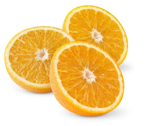 Isolated Orange Halves Stock Image Image Of Slice Fruit 16211329
