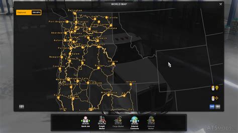 Ats Map 100 Discovered 135 American Truck Simulator Mods