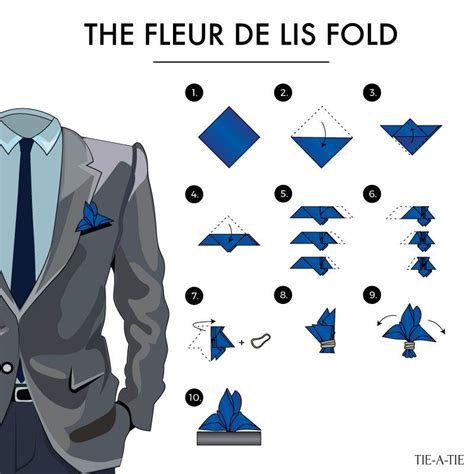 Flip over again, and place rolls or a sliced loaf into the opening. One of 50 fun pocket square folds: The Fleur de Lis fold. | Pocket Squares | Pinterest | Pocket ...