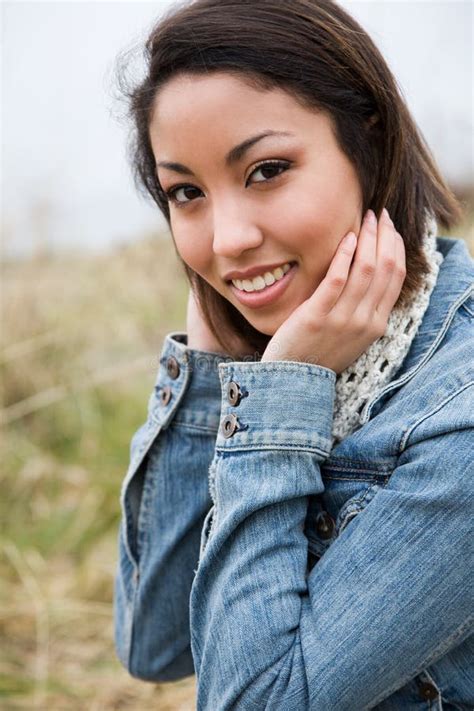 Beautiful African American Woman Stock Image Image Of Cheerful