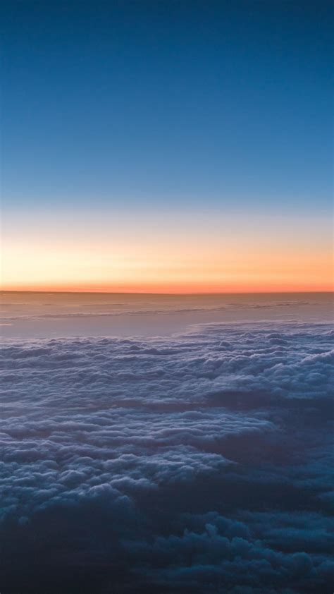 Download Wallpaper 720x1280 Above Clouds Sky Sunset Samsung Galaxy