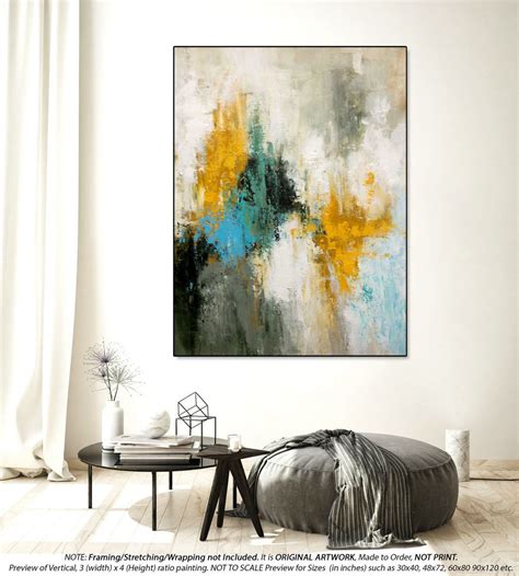 Modern Abstract Painting Large Abstract Canvas Art Oversized