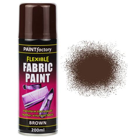 Brown Fabric Spray Paint 200ml Flexible Clothes Aerosol Sprayster
