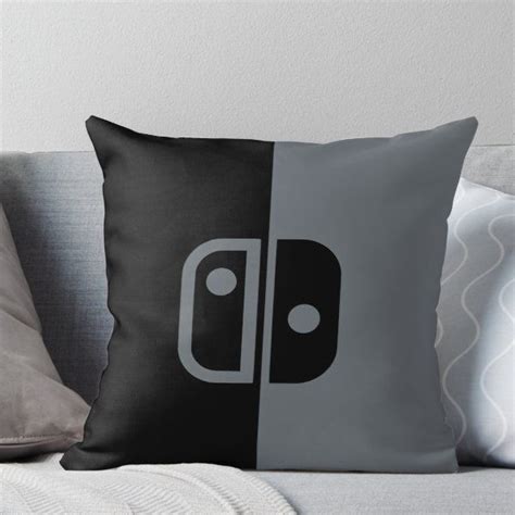 Nintendo Switch Grey Joy Cons Throw Pillow By Flat Hops In 2020