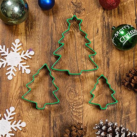 Orapink Christmas Tree Cookie Cutters Set3pieces Stainless Steel