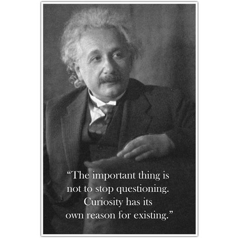 Maybe you would like to learn more about one of these? Albert Einstein Curiosity Motivation Quote Wall Art Poster - Posters & Prints