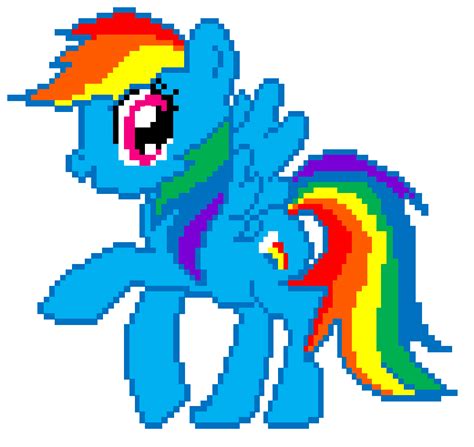 Pixel Rainbow Dash By Reikochi On Deviantart
